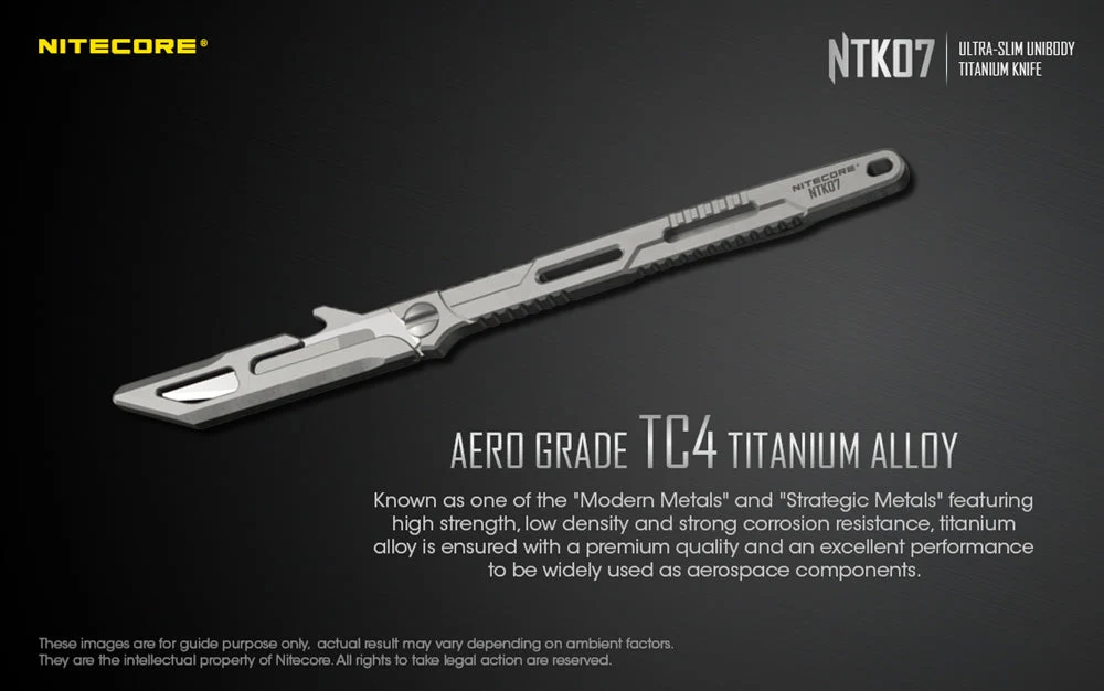 Nitecore NTK07 Titanium Knife - Image 2