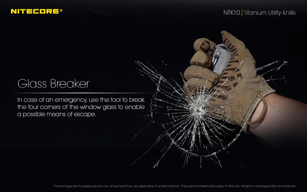 Nitecore NTK10 Titanium Utility Knife - Image 10