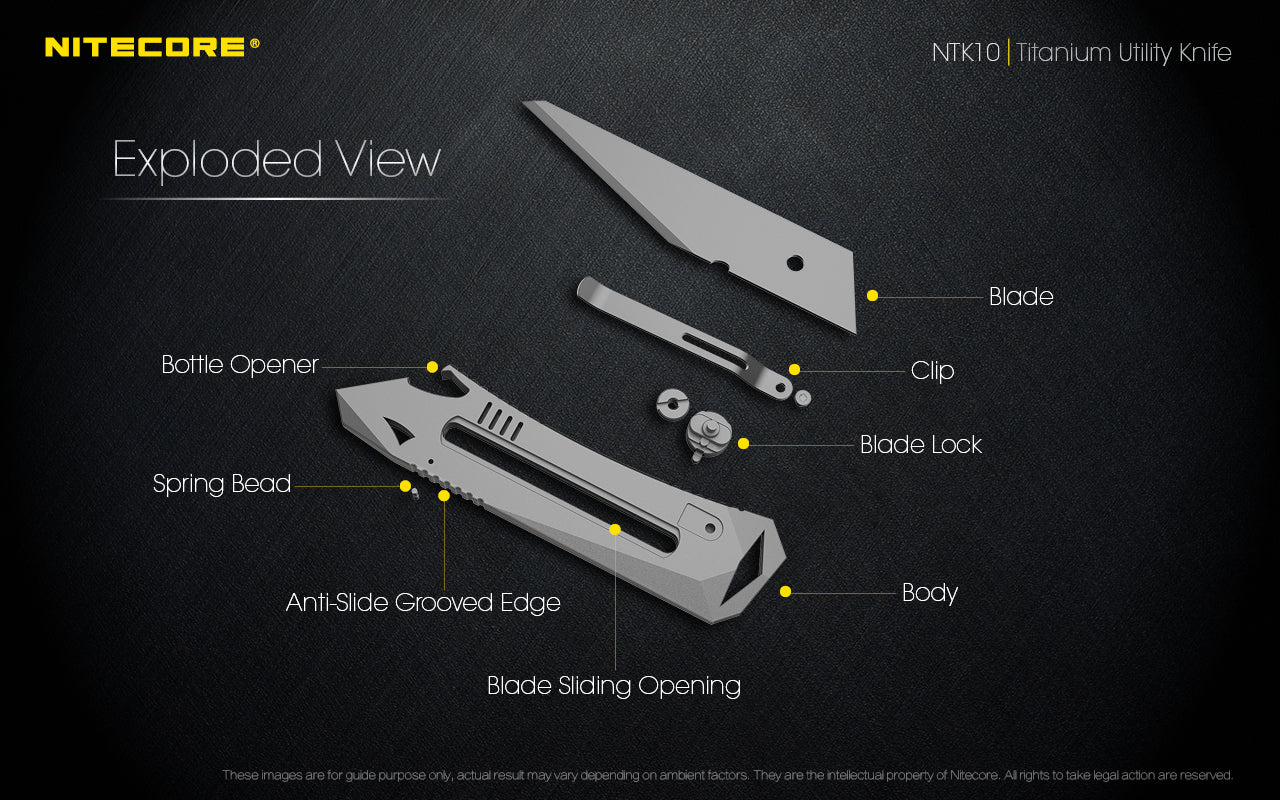 Nitecore NTK10 Titanium Utility Knife - Image 12