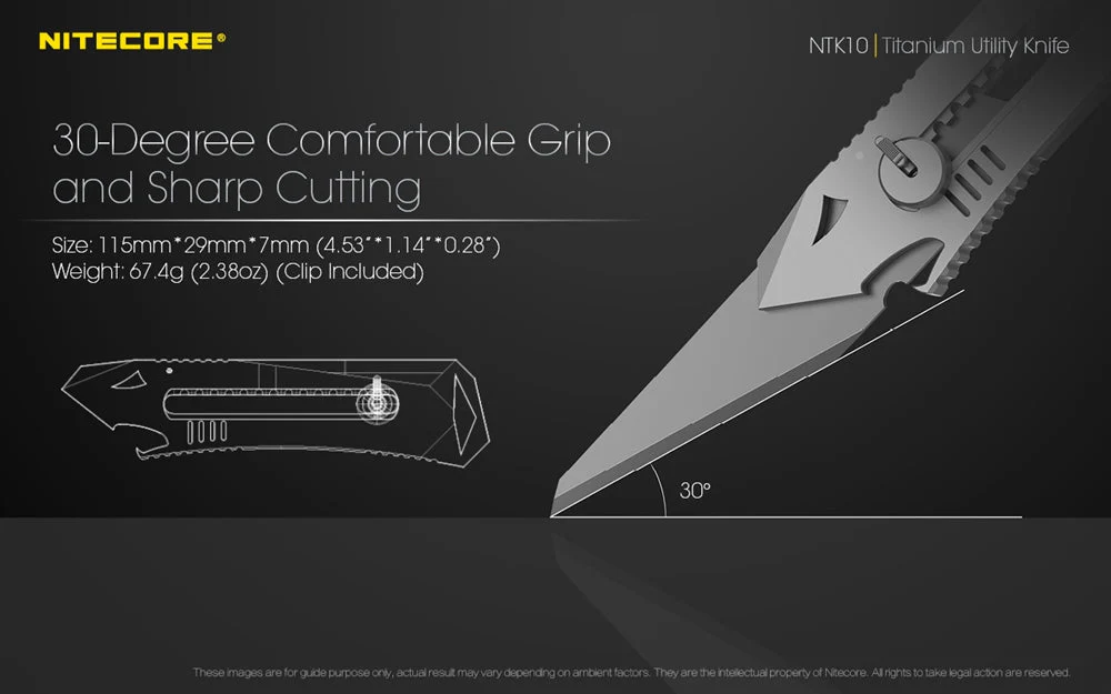 Nitecore NTK10 Titanium Utility Knife - Image 7