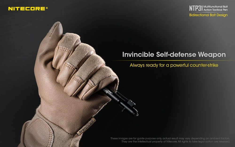 Nitecore NTP31 Aluminum Alloy Tactical Bolt Action Pen - Image 6