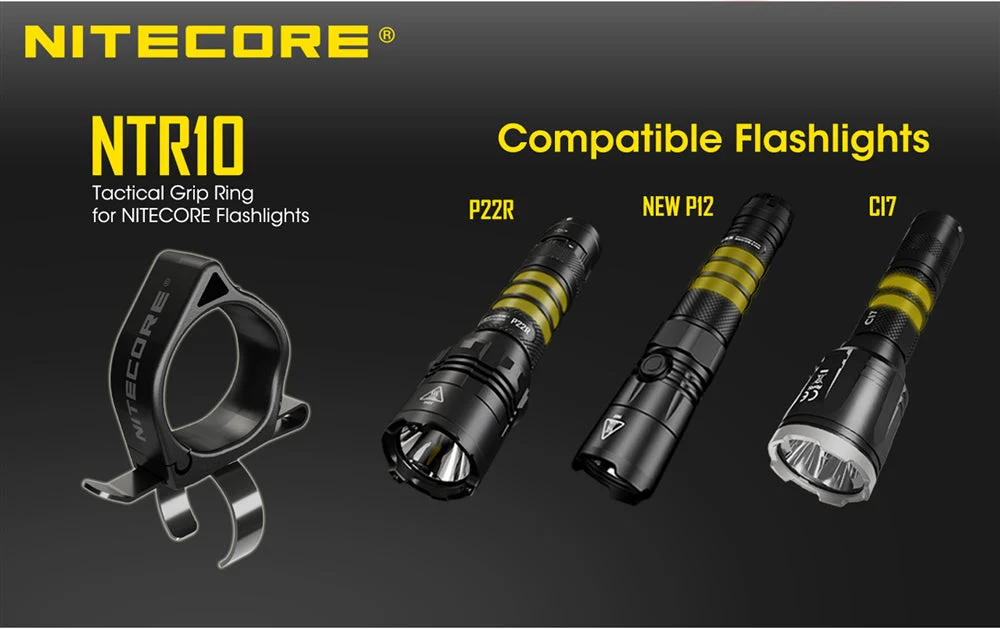 Nitecore NTR10 Tactical Clip-on Ring, for New P12 P22R CI7 etc - Image 2