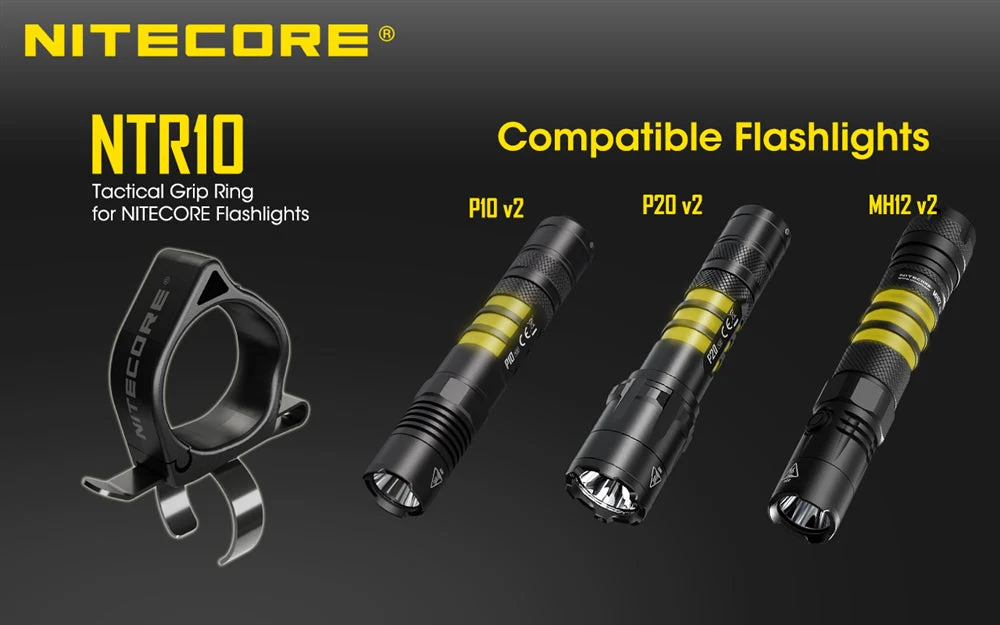 Nitecore NTR10 Tactical Clip-on Ring, for New P12 P22R CI7 etc - Image 3