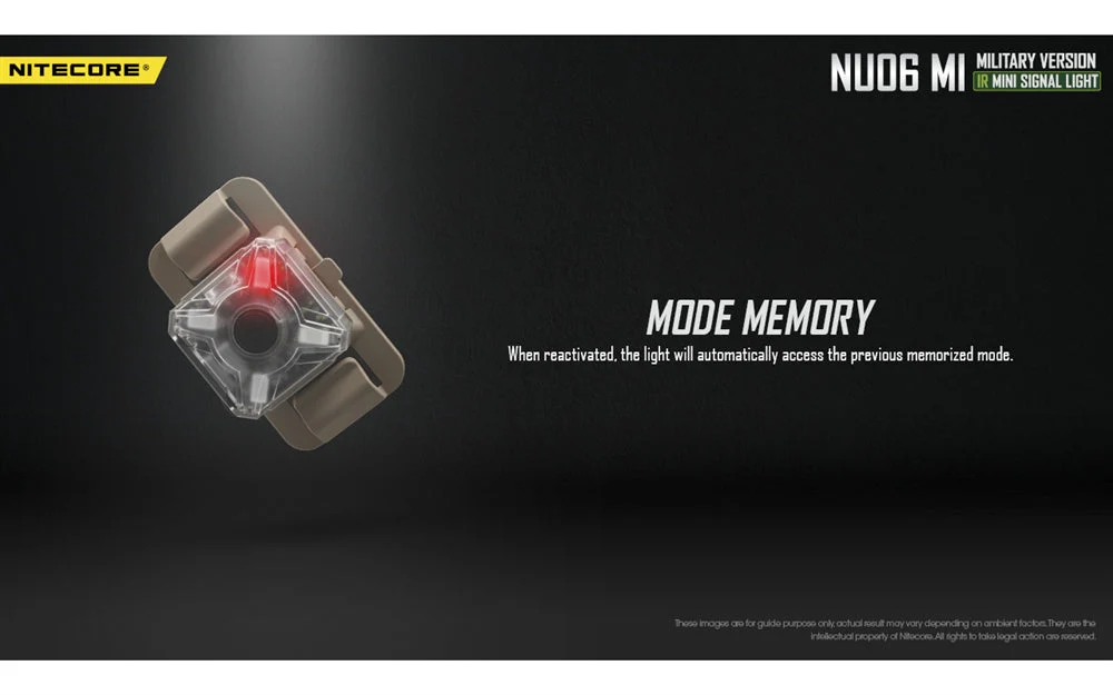Nitecore NU06 MI Red Green Blue IR Infrared Signal and Safety Light - Image 10