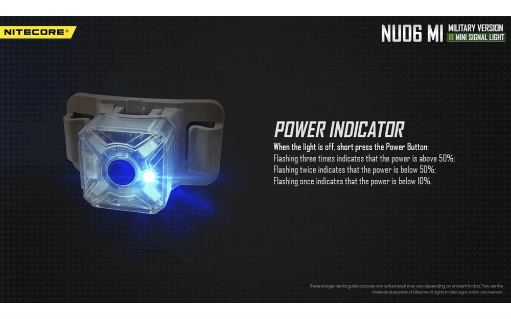 Nitecore NU06 MI Red Green Blue IR Infrared Signal and Safety Light - Image 11