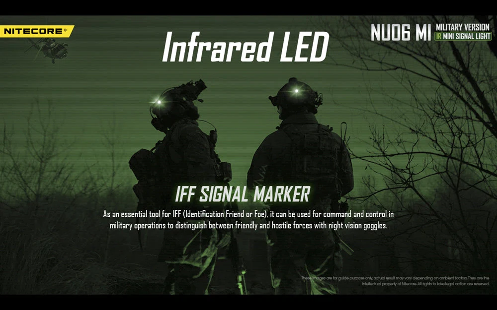 Nitecore NU06 MI Red Green Blue IR Infrared Signal and Safety Light - Image 3