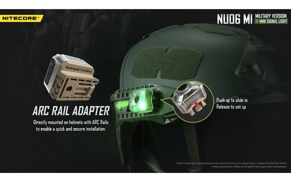 Nitecore NU06 MI Red Green Blue IR Infrared Signal and Safety Light - Image 5