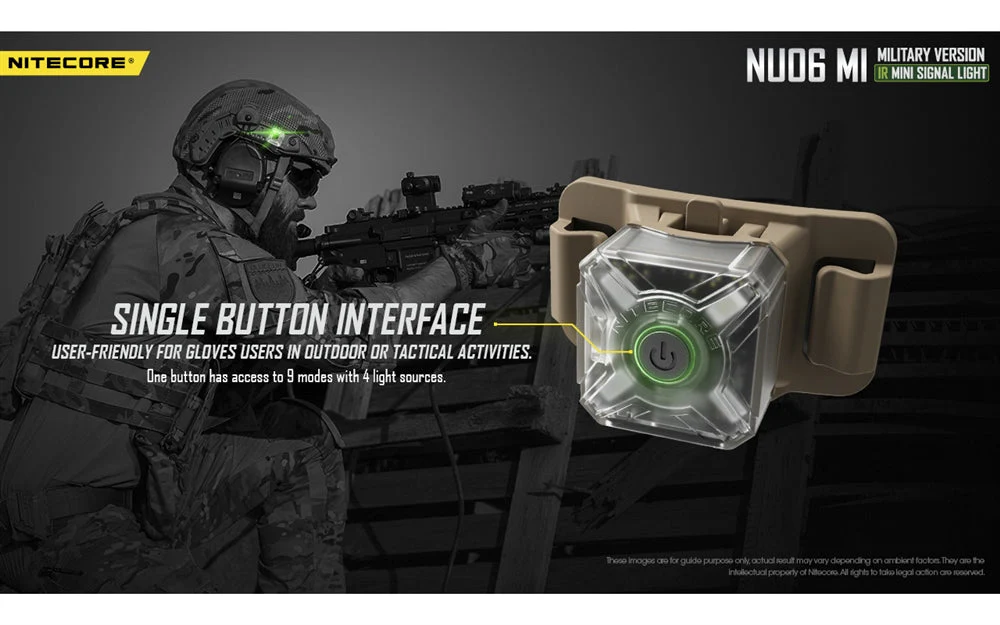 Nitecore NU06 MI Red Green Blue IR Infrared Signal and Safety Light - Image 7