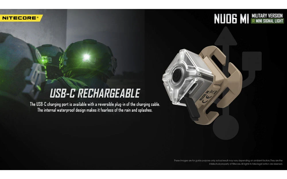 Nitecore NU06 MI Red Green Blue IR Infrared Signal and Safety Light - Image 8