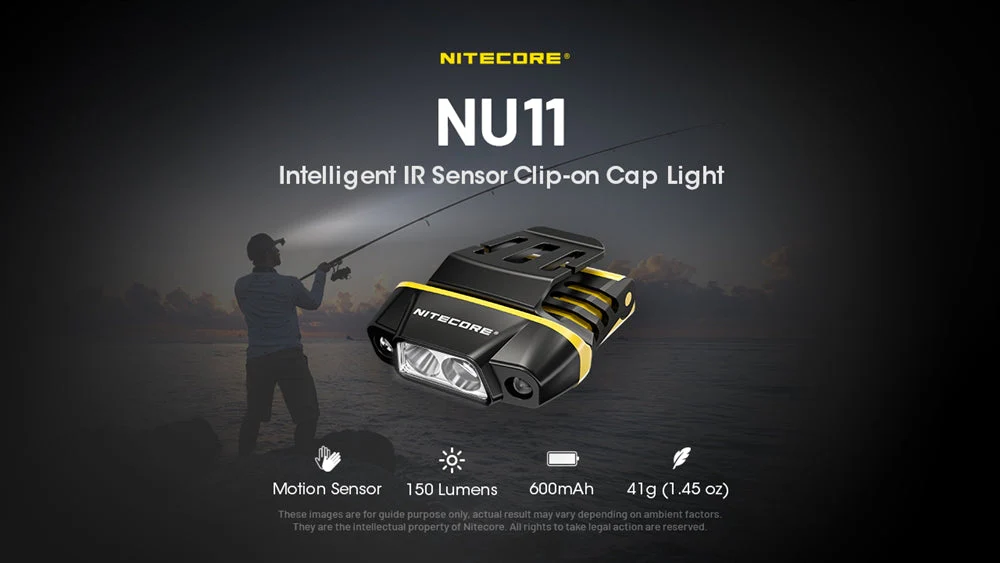 Nitecore NU11 Motion Sensor Clip-On Cap Light - Image 2
