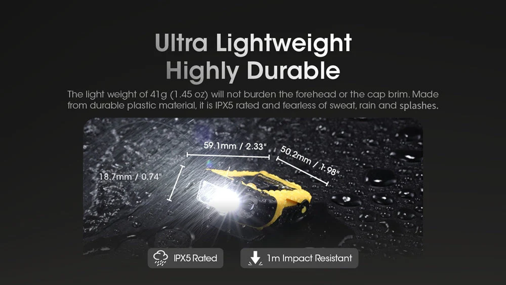 Nitecore NU11 Motion Sensor Clip-On Cap Light - Image 7