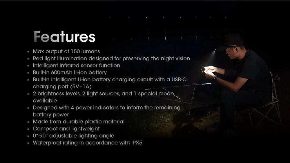 Nitecore NU11 Motion Sensor Clip-On Cap Light - Image 9