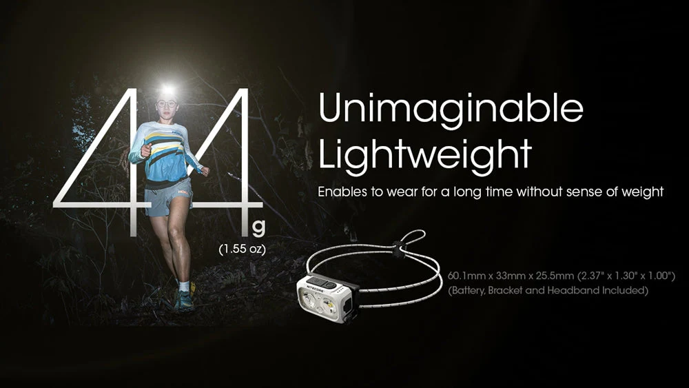 NITECORE NU21 360 Lumen Ultralight Rechargeable Headlamp - Image 6