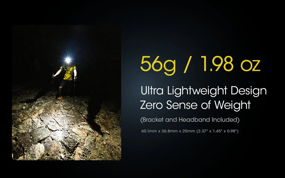 NITECORE NU25 400 Lumens Ultralight Rechargeable Headlamp - Image 10