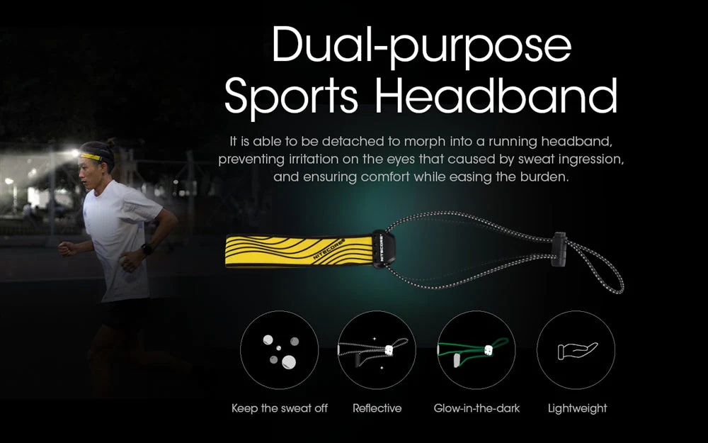 NITECORE NU25 400 Lumens Ultralight Rechargeable Headlamp - Image 8