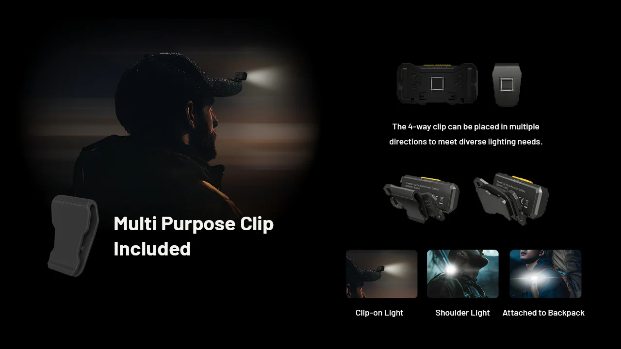 Nitecore NU27 600 Lumen USB-C Rechargeable Multi Color Temperature Outdoor Headlamp - Image 10