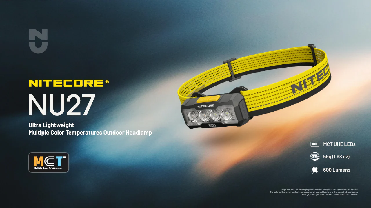Nitecore NU27 600 Lumen USB-C Rechargeable Multi Color Temperature Outdoor Headlamp - Image 4
