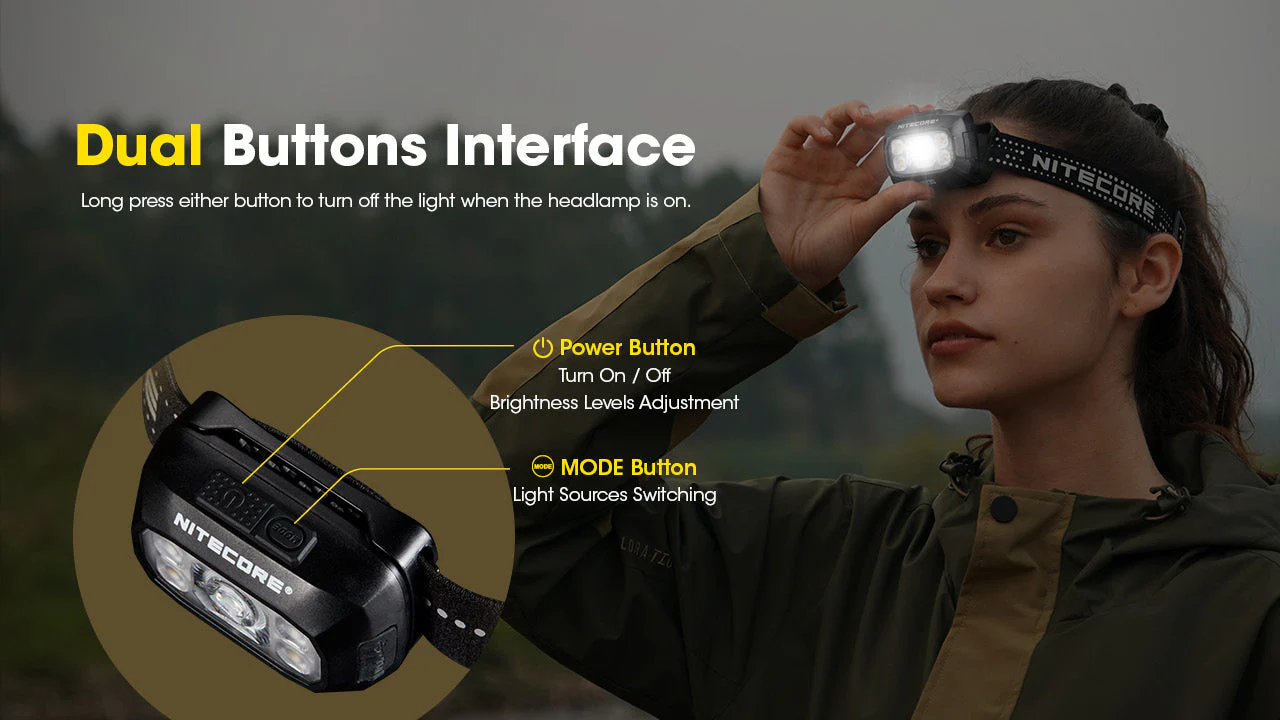 Nitecore NU30 500 Lumen USB-C Rechargeable Outdoor Headlamp - Image 7