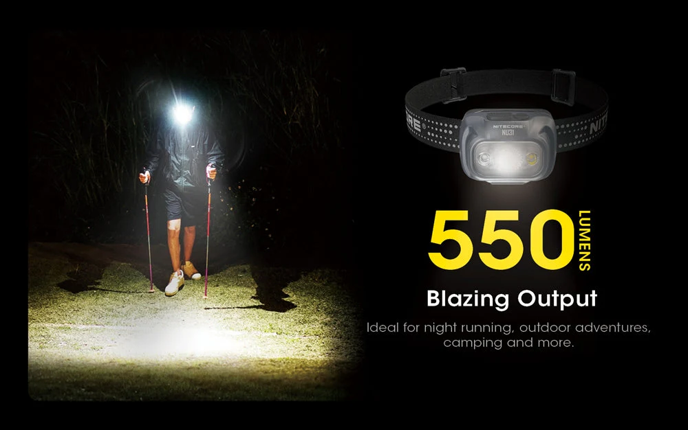 NITECORE NU31 550 Lumen LED Rechargeable Headlamp - Image 5