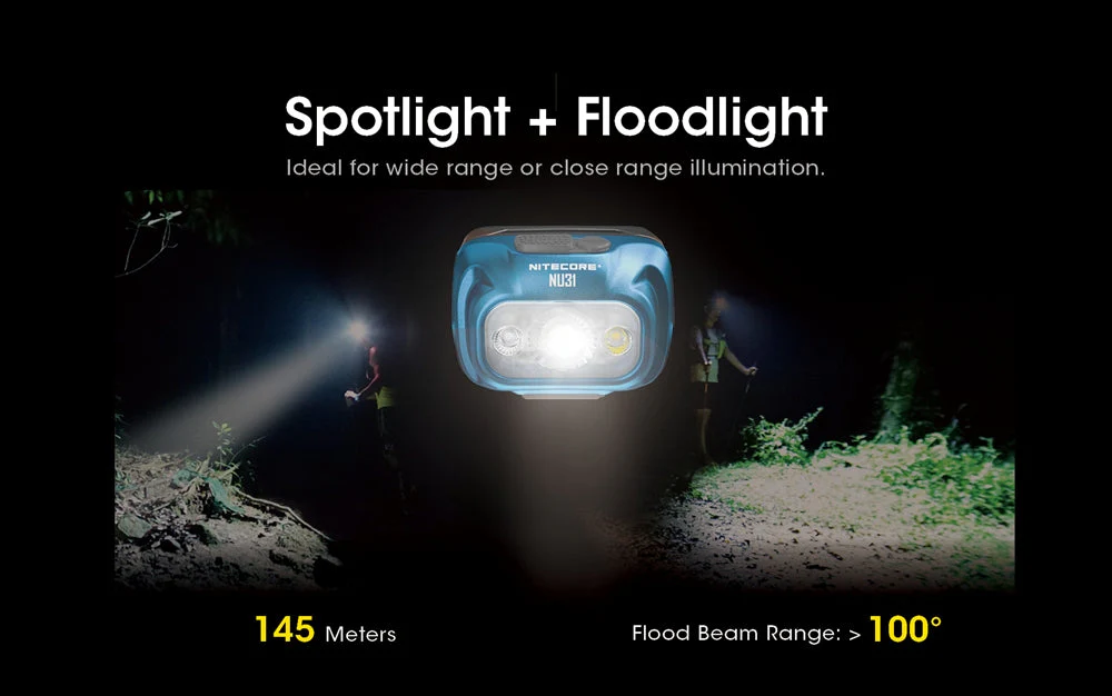 NITECORE NU31 550 Lumen LED Rechargeable Headlamp - Image 6