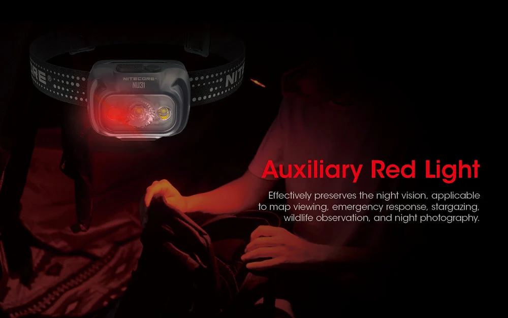 NITECORE NU31 550 Lumen LED Rechargeable Headlamp - Image 9
