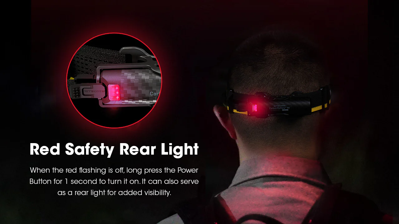 Nitecore Carbon Battery 6K Extended Headlamp Runtime Kit for NU43, NU45, NU53 and HC60 UHE, HC65 UHE, HC70 UHE, and HC75 UHE Headlamps - Image 7