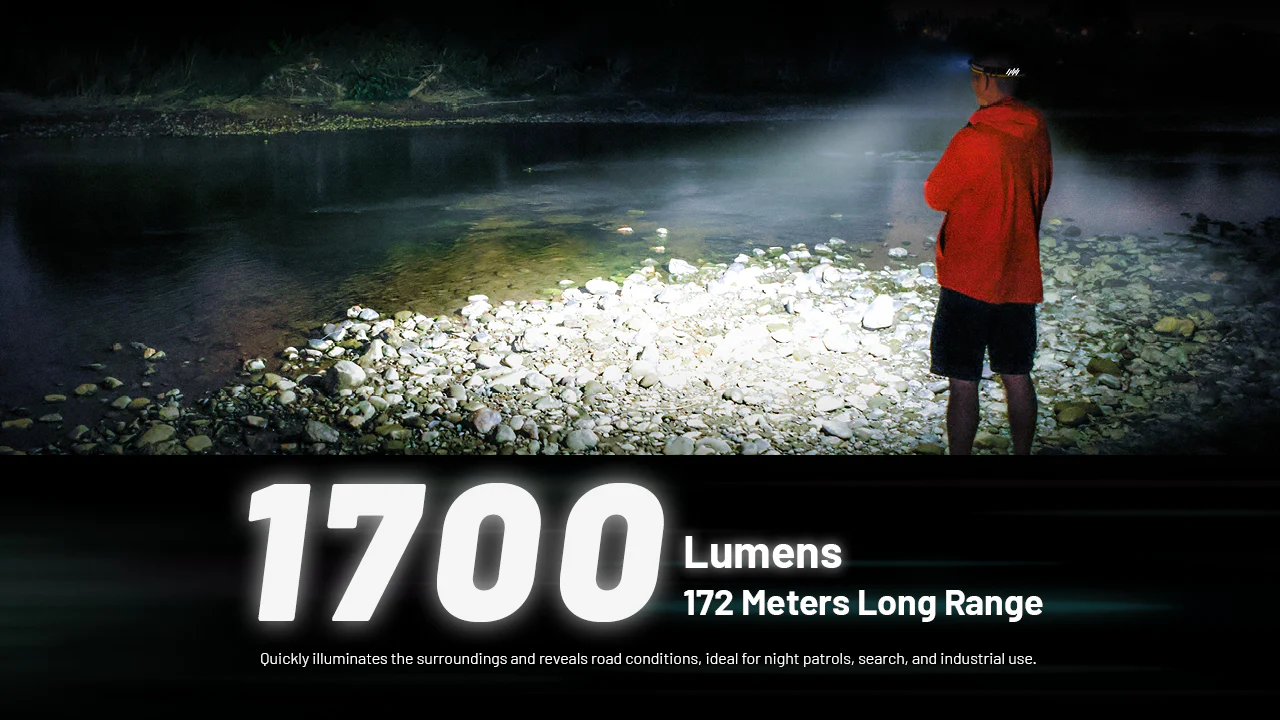 Nitecore NU45 1700 Lumen USB-C Fast Charging Headlamp - Image 3