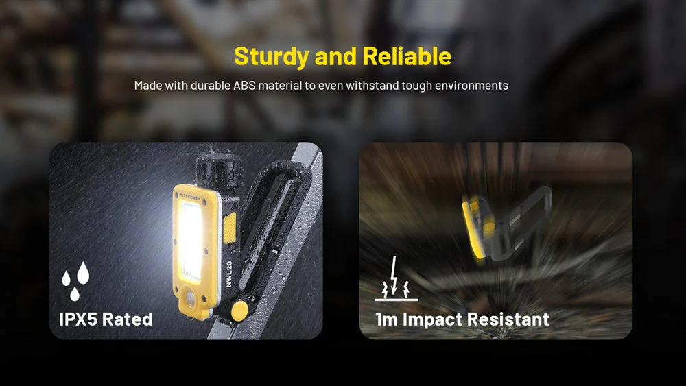 Nitecore NWL20 600 Lumens Rechargeable COB Mechanics Work Light - Image 8