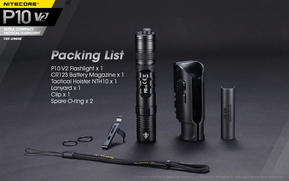 Nitecore P10 V2 1100 Lumen LED Flashlight - Image 11