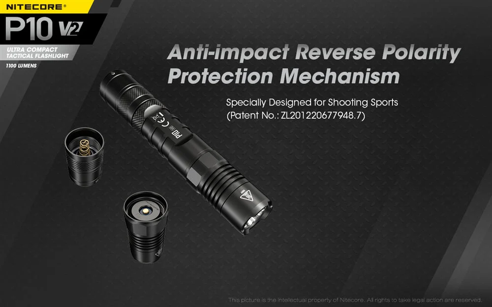 Nitecore P10 V2 1100 Lumen LED Flashlight - Image 4