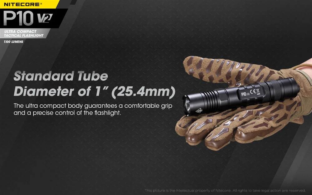 Nitecore P10 V2 1100 Lumen LED Flashlight - Image 5