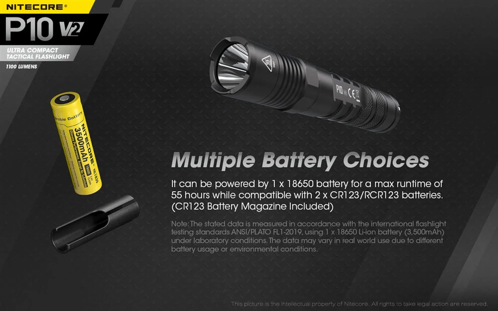 Nitecore P10 V2 1100 Lumen LED Flashlight - Image 9