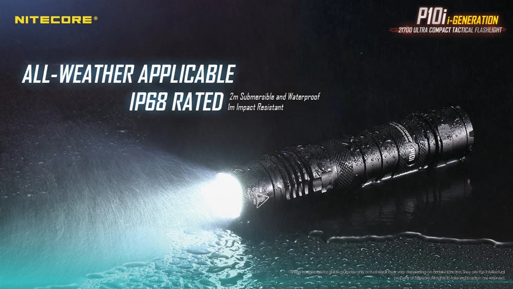 Nitecore P10i 1800 Lumen USB-C Rechargeable Flashlight - Image 10