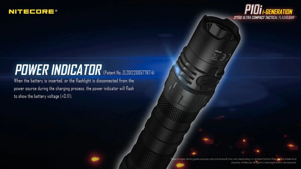 Nitecore P10i 1800 Lumen USB-C Rechargeable Flashlight - Image 7