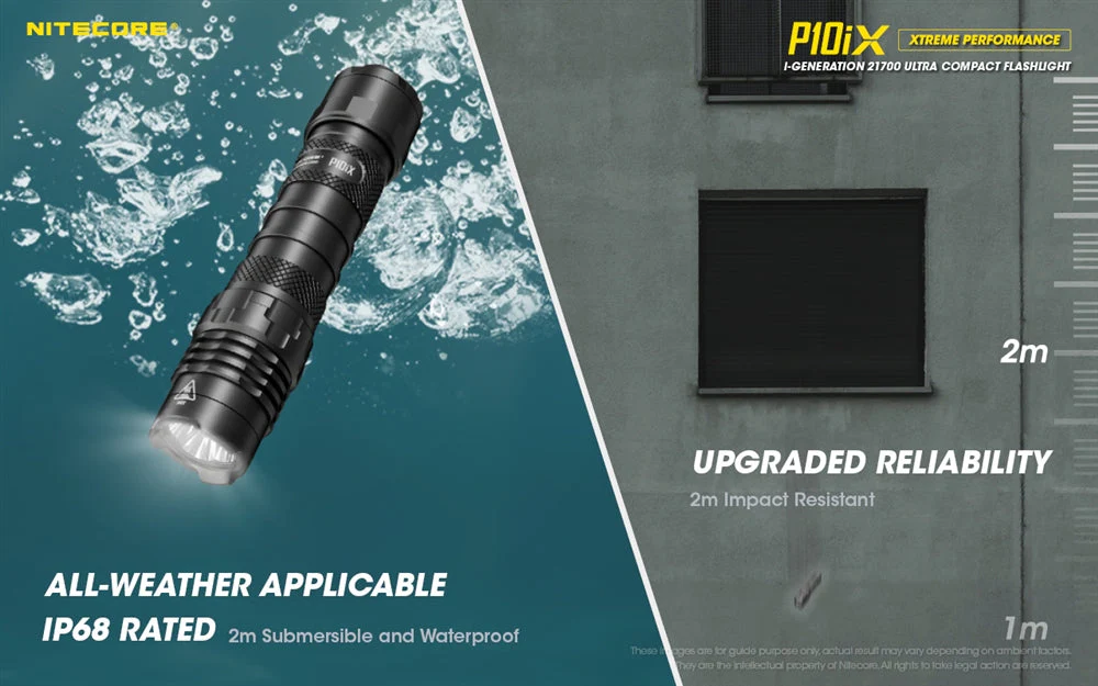 NITECORE P10iX 4000 Lumen USB-C Rechargeable Flashlight - Image 11