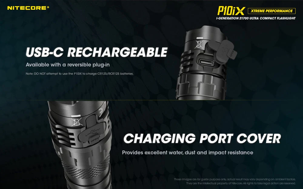NITECORE P10iX 4000 Lumen USB-C Rechargeable Flashlight - Image 7