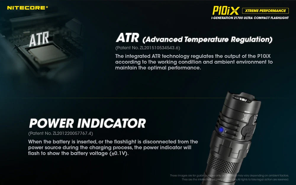 NITECORE P10iX 4000 Lumen USB-C Rechargeable Flashlight - Image 8