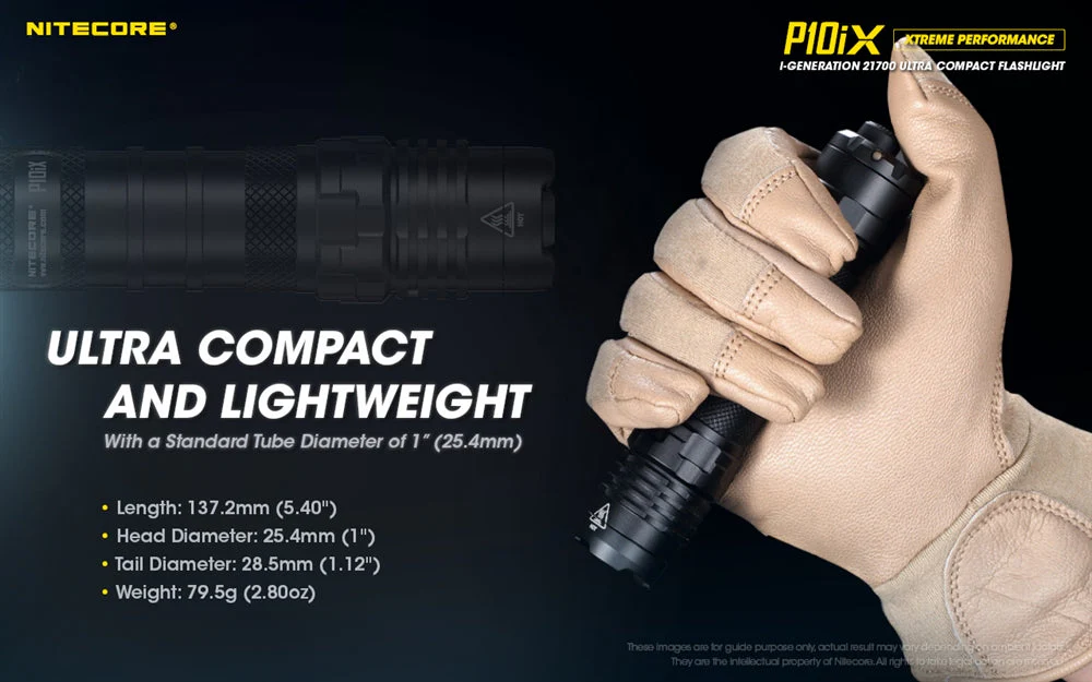 NITECORE P10iX 4000 Lumen USB-C Rechargeable Flashlight - Image 9
