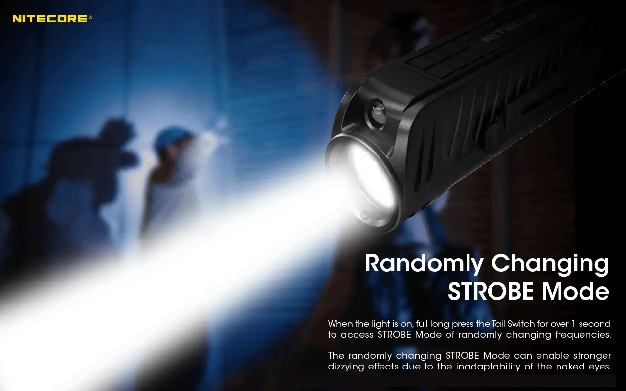 Nitecore P18 1800 Lumen EDC Flashlight with Red LED - Image 7