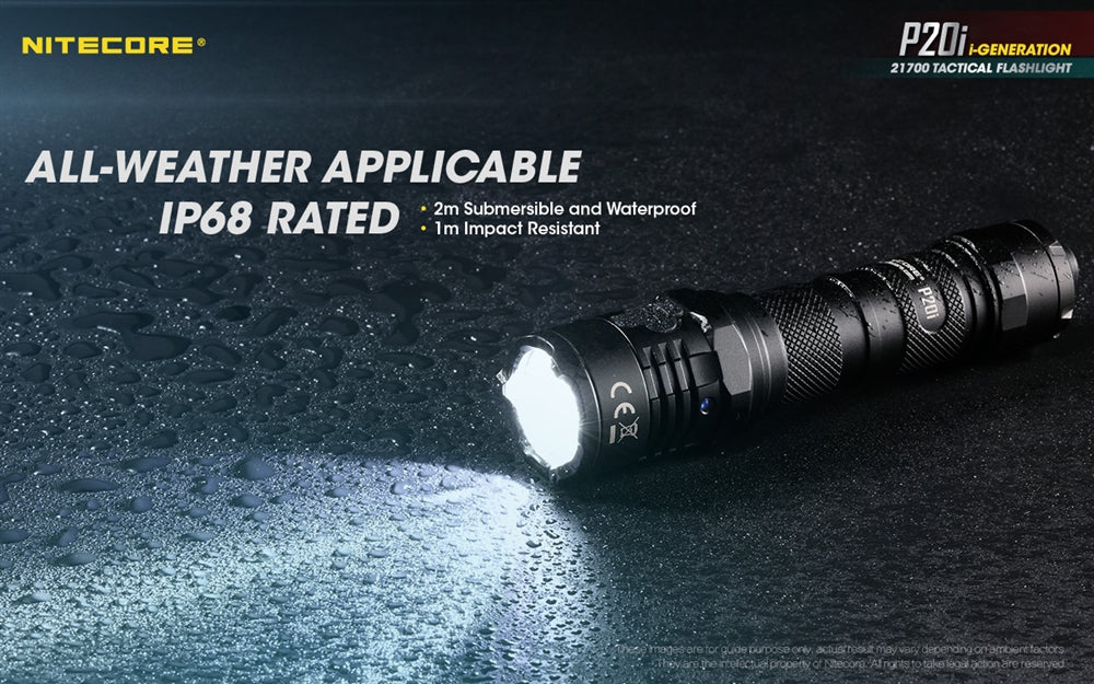 Nitecore P20i 1800 Lumen USB-C Rechargeable LED Flashlight - Image 10