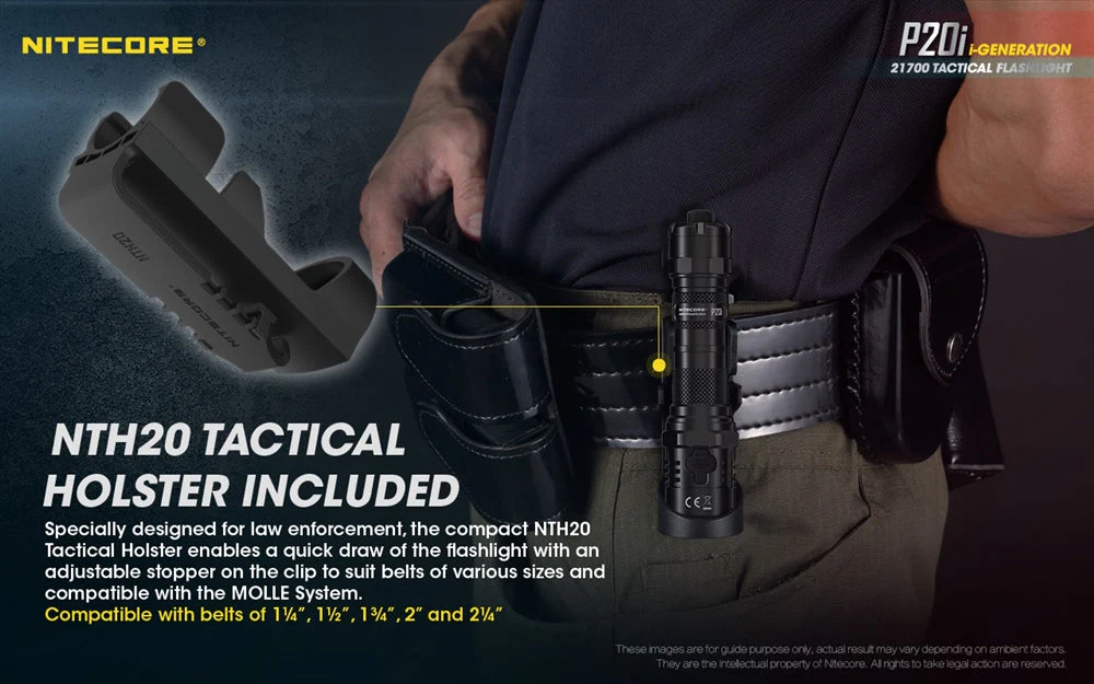 Nitecore P20i 1800 Lumen USB-C Rechargeable LED Flashlight - Image 11