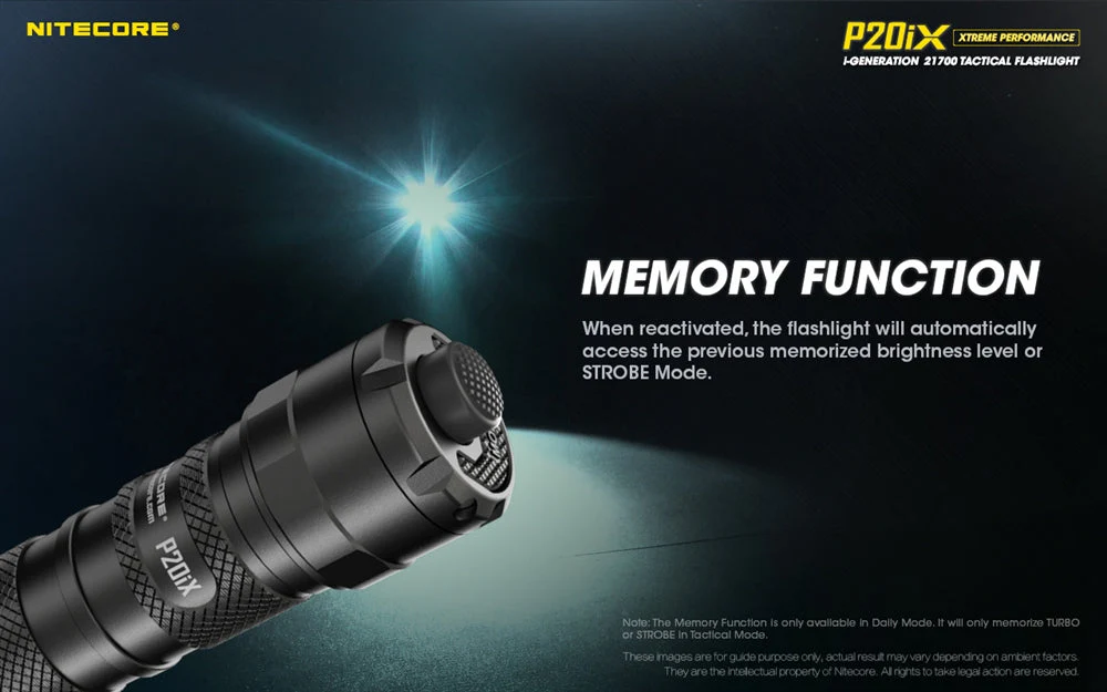 Nitecore P20iX 4000 Lumen USB-C Rechargeable Flashlight - Image 10