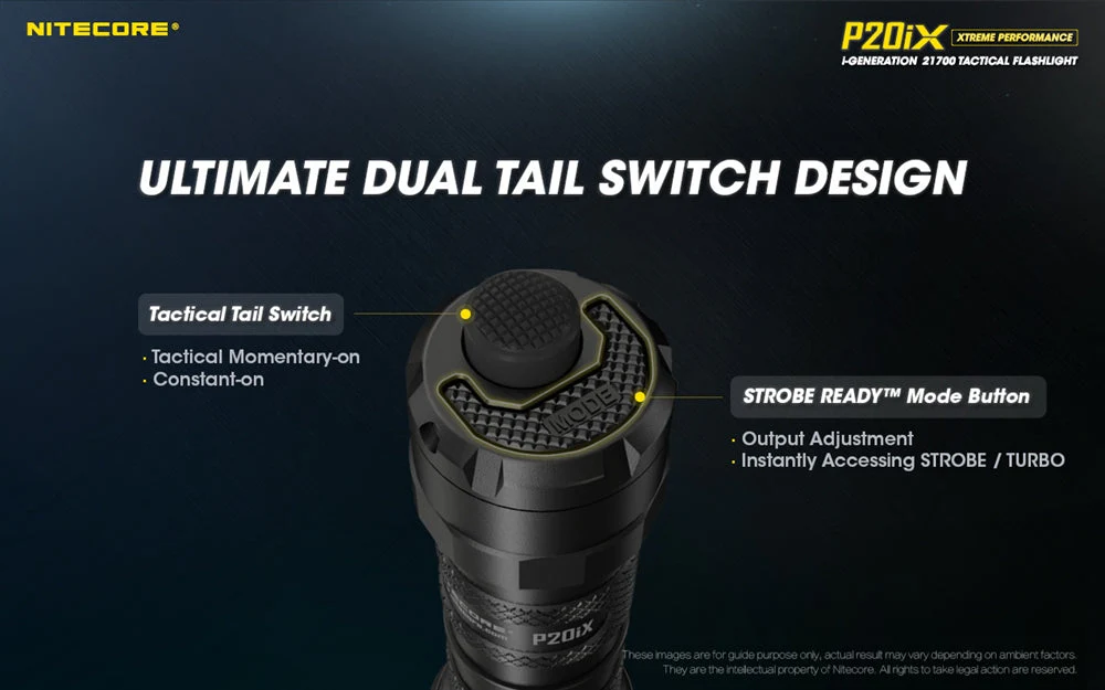 Nitecore P20iX 4000 Lumen USB-C Rechargeable Flashlight - Image 5