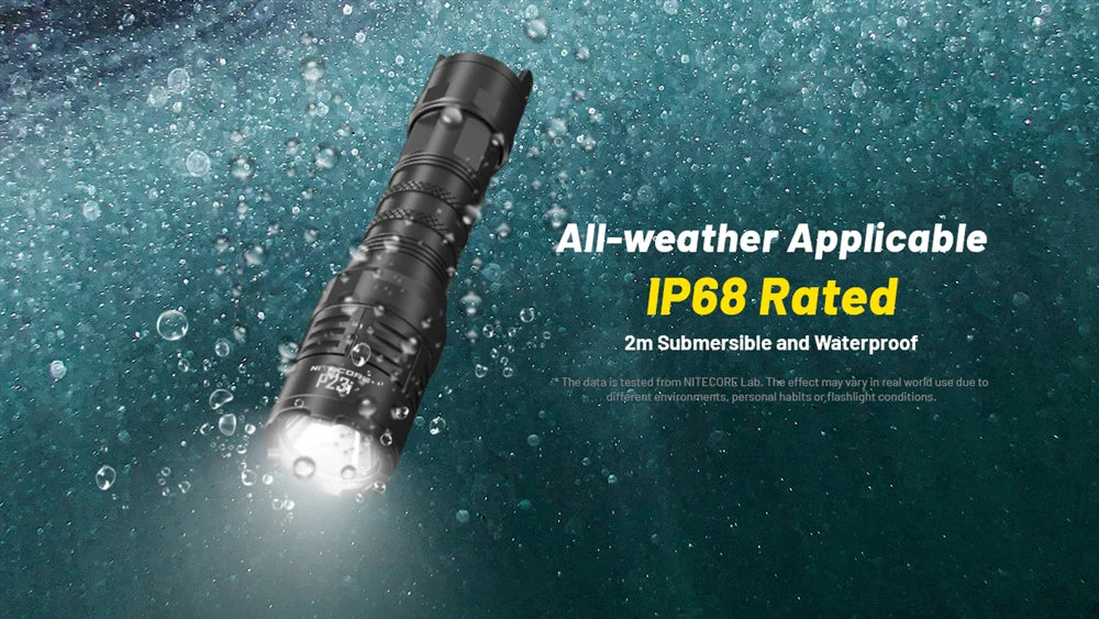 NITECORE P23i 3000 Lumen Rechargeable Flashlight - Image 10