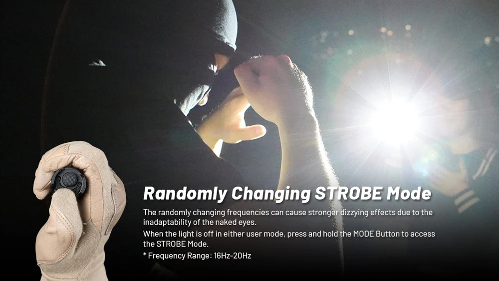 NITECORE P23i 3000 Lumen Rechargeable Flashlight - Image 5