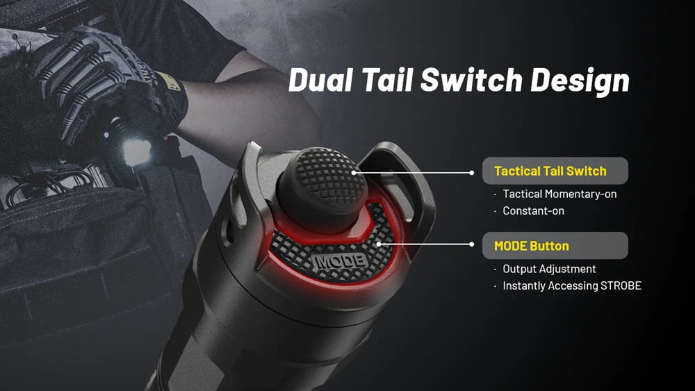 NITECORE P23i 3000 Lumen Rechargeable Flashlight - Image 6