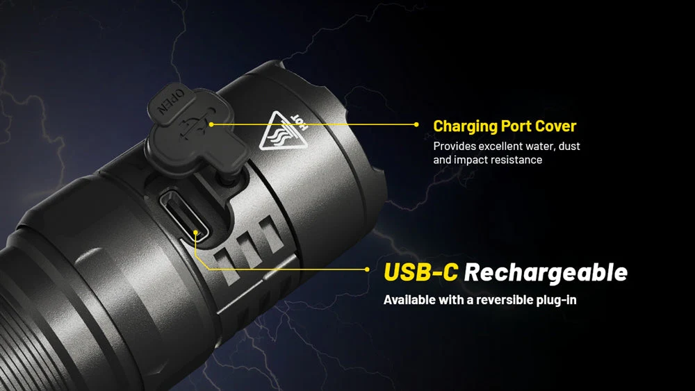 NITECORE P23i 3000 Lumen Rechargeable Flashlight - Image 8