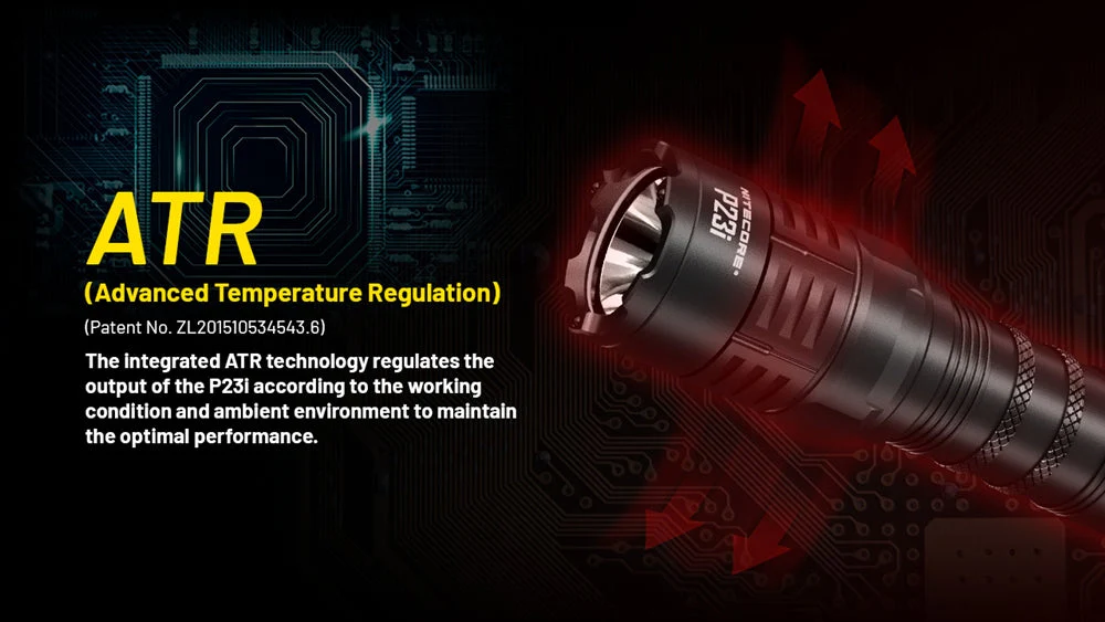 NITECORE P23i 3000 Lumen Rechargeable Flashlight - Image 9