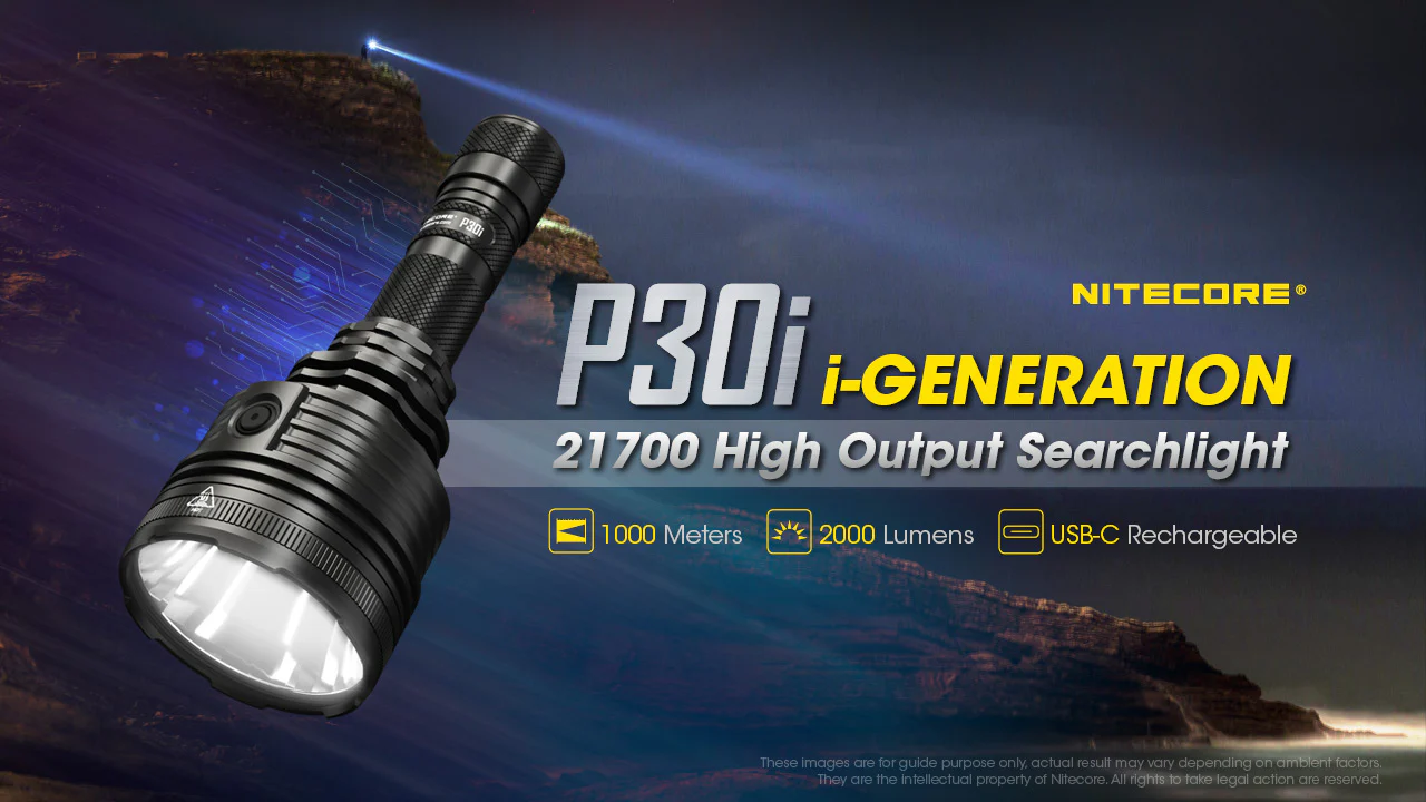 Nitecore P30i 2000 Lumen 1093 Yard Long Throw Flashlight Hunting Kit - Image 2