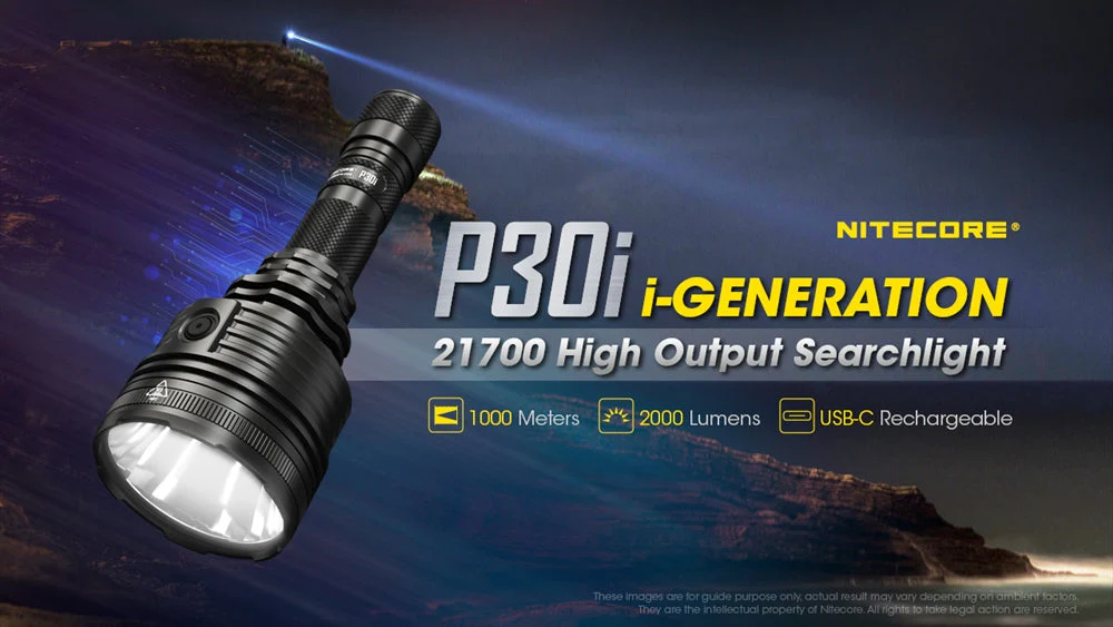 Nitecore P30i 2000 Lumen 1093 Yard Long Throw Flashlight - Image 2